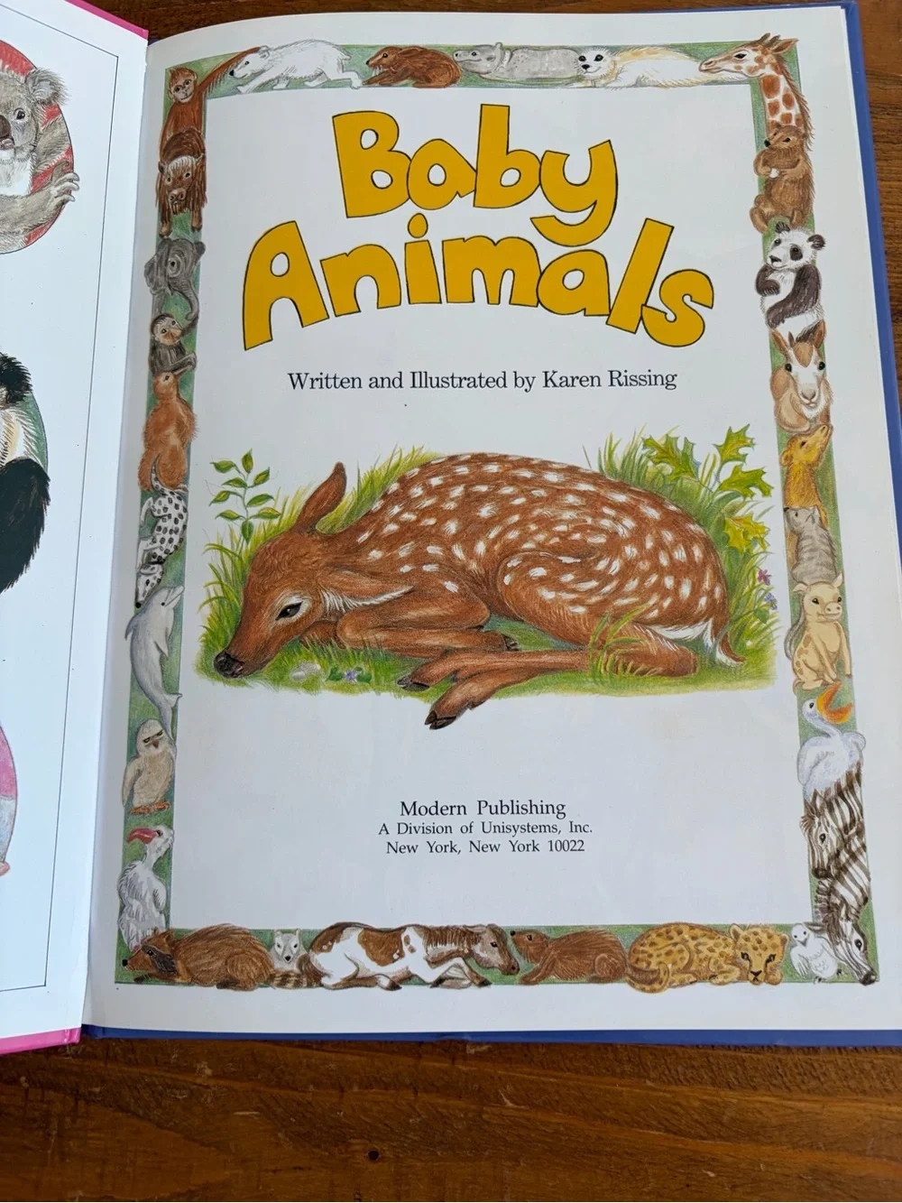 Baby Animals Mother Nature's Animal World Karen Rissing Children’s Book
